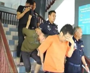 Tiga lelaki didakwa edar 201kg methamphetamine