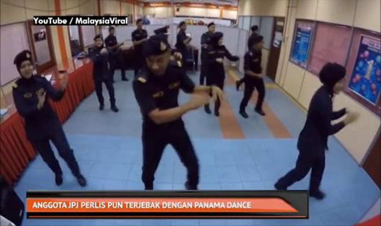 Anggota JPJ Perlis pun terjebak dengan Panama Dance