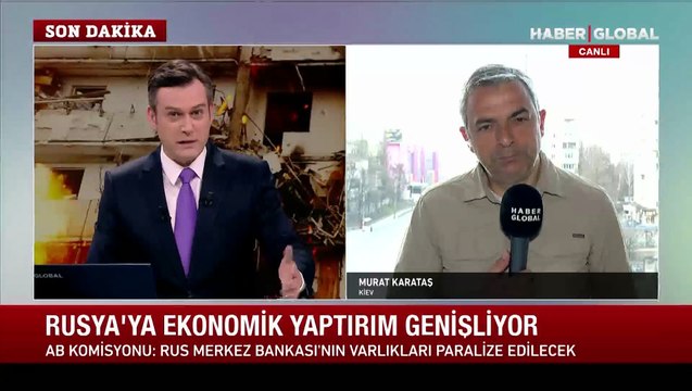 Haber Global Kiev'de! Murat Karataş savaş bölgesinden aktarıyor