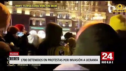 Miles protestan contra guerra: detienen a más de 1700 personas en varias ciudades rusas