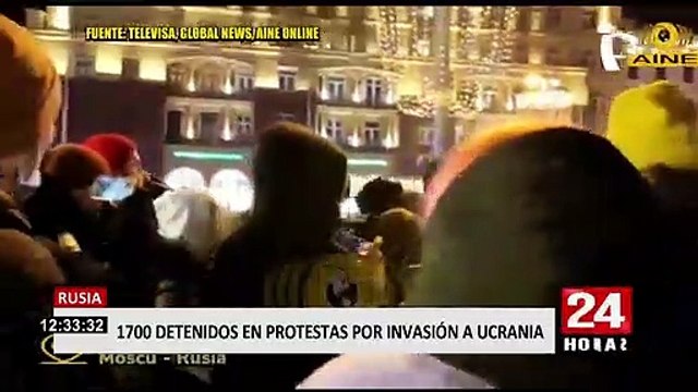 Miles protestan contra guerra: detienen a más de 1700 personas en varias ciudades rusas