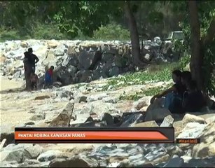 Pantai Robina kawasan panas