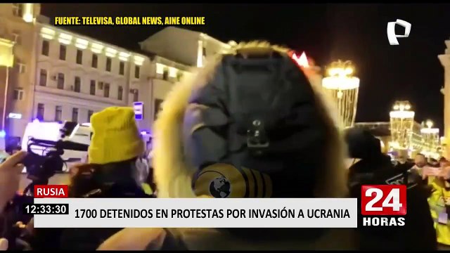 Guerra Rusia – Ucrania: Detienen a 1700 personas tras protestas en Moscú y otras ciudades