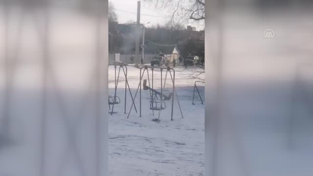 Harkiv sokaklarında ilerleyen Rus birlikleriyle Ukrayna güçleri arasında şiddetli çatışmalar yaşanıyor