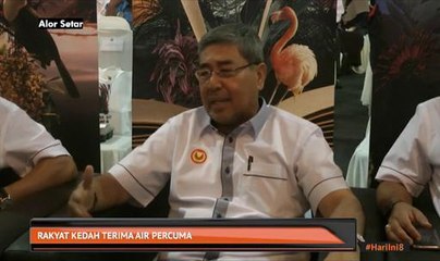 Rakyat Kedah terima air percuma