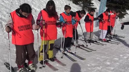 Nilüfer'in çocukları ilk kez Uludağ ile tanıştı