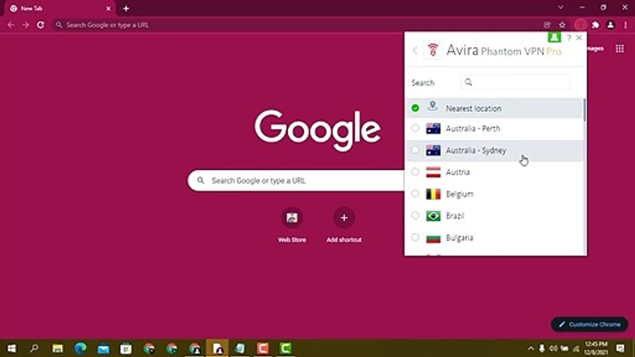 Avira VPN Server List