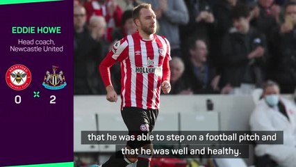 Eriksen's return a great moment for football - Howe