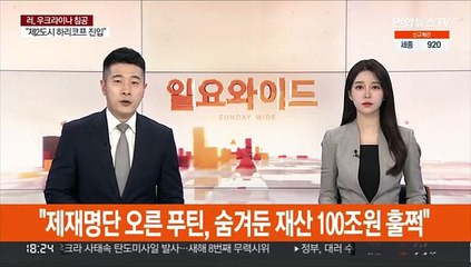 "제재명단 오른 푸틴, 숨겨둔 재산 100조원 훌쩍"