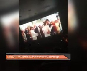Panggung wayang tersalah tayang filem Black Panther