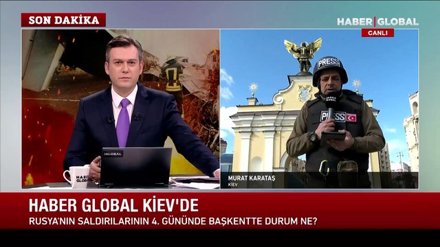 Haber Global Kiev'de! Murat Karataş savaş bölgesinden aktarıyor