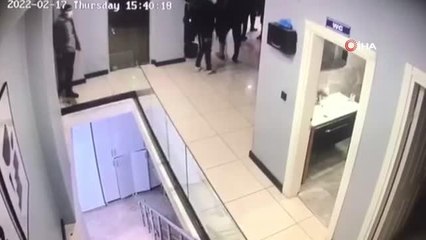 Son Dakika | Şişli'de iş yerine baskın kamerada