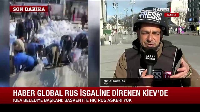 Haber Global Kiev'de! Murat Karataş savaş bölgesinden aktarıyor
