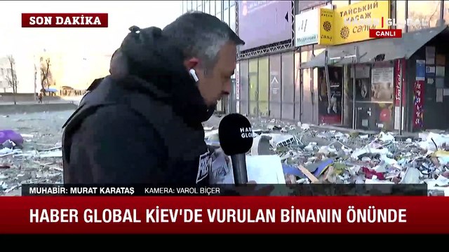 Haber Global Kiev'de! Murat Karataş savaş bölgesinden aktarıyor