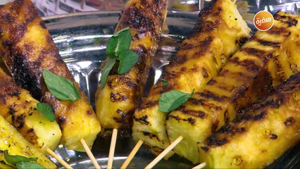 أناناس مشوي مع صوص جوز الهند | مروة مهنى