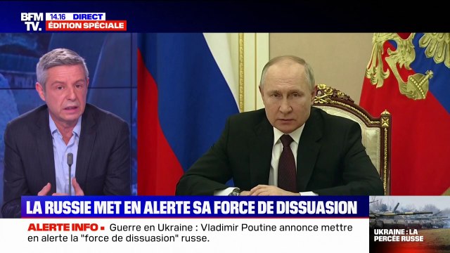 Guerre en Ukraine: Vladimir Poutine annonce mettre en alerte la force de dissusaion russe