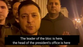 Volodymyr Zelensky (Ukrainian President) Shares a Message from Kyiv