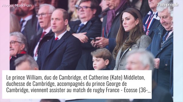 Kate Middleton et le prince William en sortie rugby : George offre un festival de grimaces !
