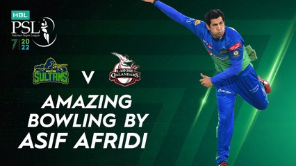 Amazing Bowling By Asif Afridi | Multan Sultans vs Lahore Qalandars | Match 34 Final | HBL PSL 7 | ML2G