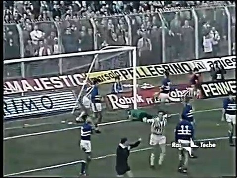 DOPPIETTA D'AUTORE : STAGIONE 1986-87, GIANLUCA VIALLI IN SAMPDORIA-JUVENTUS 4-1!