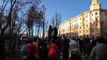 معترضان به جنگ روسیه با اوکراین در مینسک پایتخت بلاروس