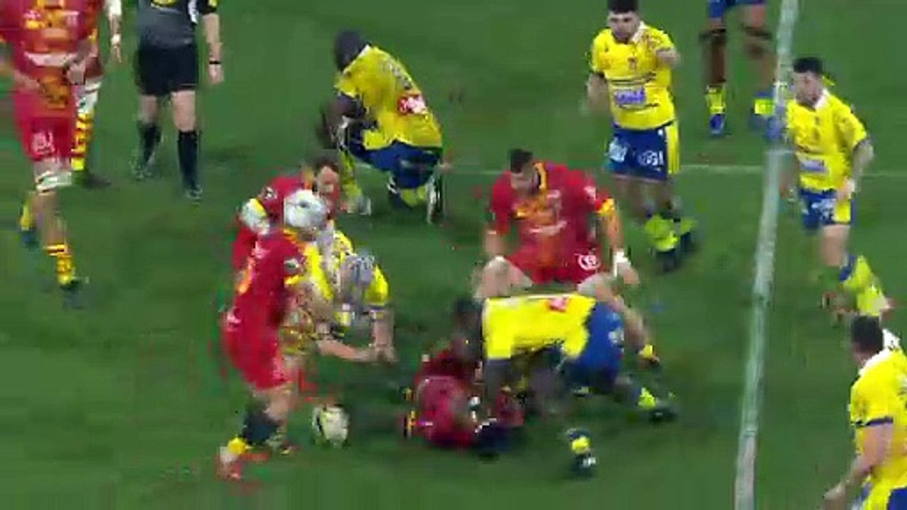 TOP 14 - Essai de Edward SAWAILAU (USAP) - ASM Clermont - USA Perpignan - J19 - Saison 2021/2022