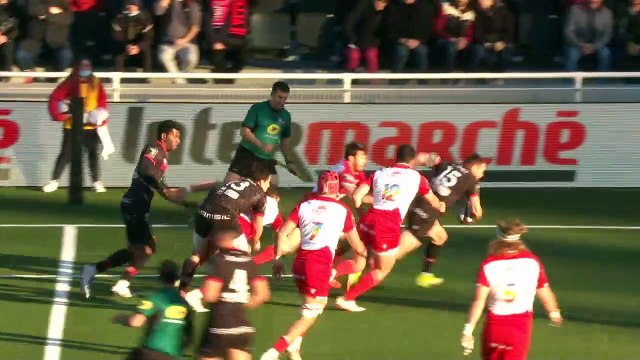 TOP 14 - Essai de Toby ARNOLD (LOU) - LOU RUGBY - Biarritz Olympique - J19 - Saison 2021/2022