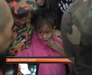 Dua beradik ditemui selamat