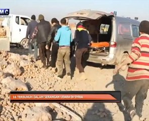 16 terbunuh dalam serangan udara di Syria