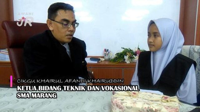 #AWANIJr: Majlis meraikan ketibaan Ketua Bidang Teknik dan Vokasional ke Sma Marang