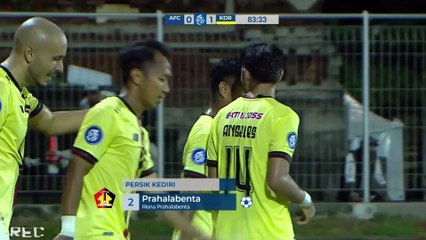 Gol tunggal Spektakuler Risna Prahalabenta  mampu membawa Persik kediri membawa 3 Poin lawan Arema