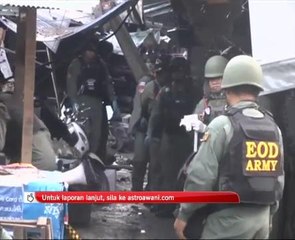 Tiga terbunuh bom meletup di pasar di Wilayah Yala