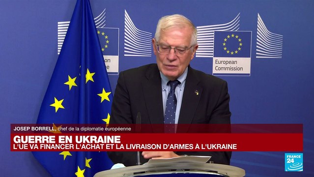 REPLAY - Ursula von der Leyen et Josep Borrel annoncent de nouvelles sanctions contre Moscou