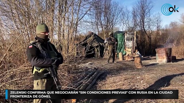 Zelenski confirma que negociarán «sin condiciones previas» con Rusia en la ciudad fronteriza de Gómel