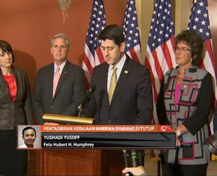 Pentadbiran kerajaan Amerika Syarikat ditutup