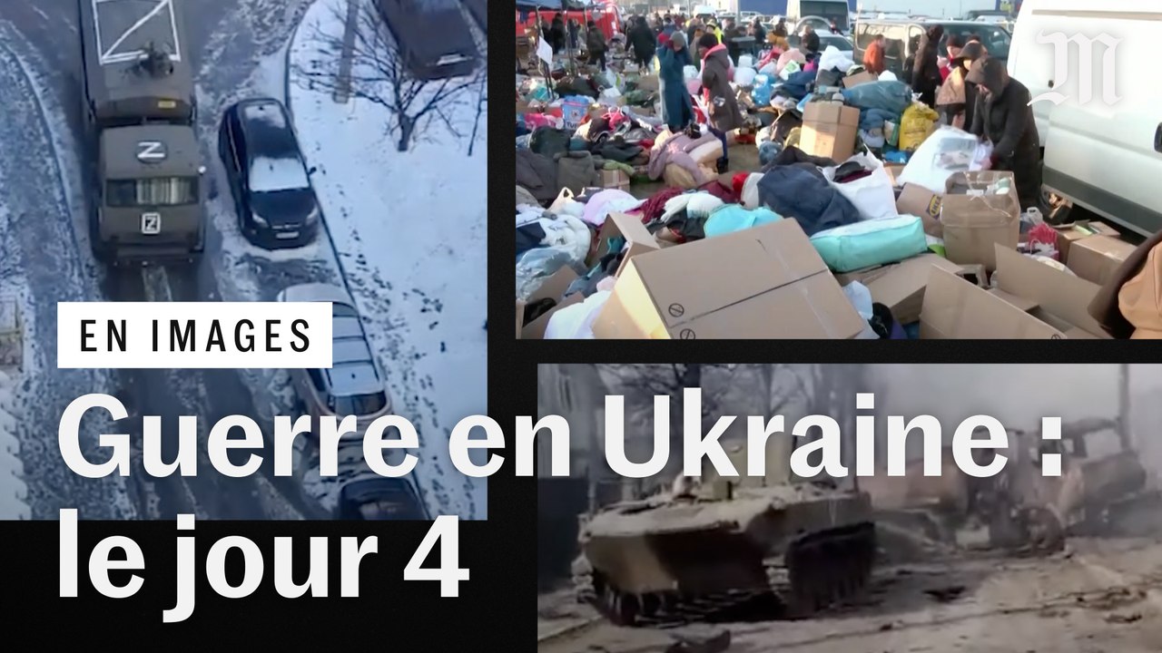 Guerre en Ukraine, jour 4 : poursuite des combats sur fond de crise humanitaire
