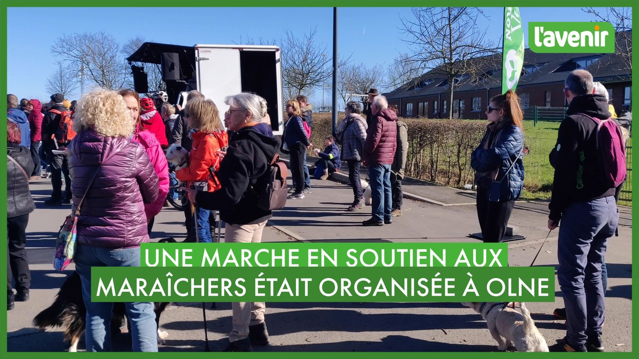Une marche de soutien aux maraîchers à Olne