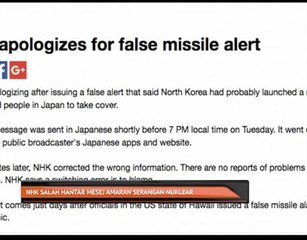 NHK salah hantar mesej amaran serangan nuklear