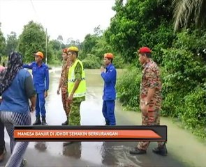 Mangsa banjir di Johor semakin berkurangan