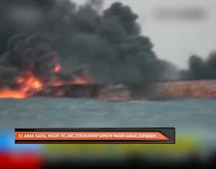 31 anak kapal masih hilang, kebakaran Sanchi masih gagal dipadam