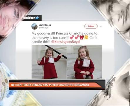Netizen teruja dengan aksi puteri Charlotte bergambar