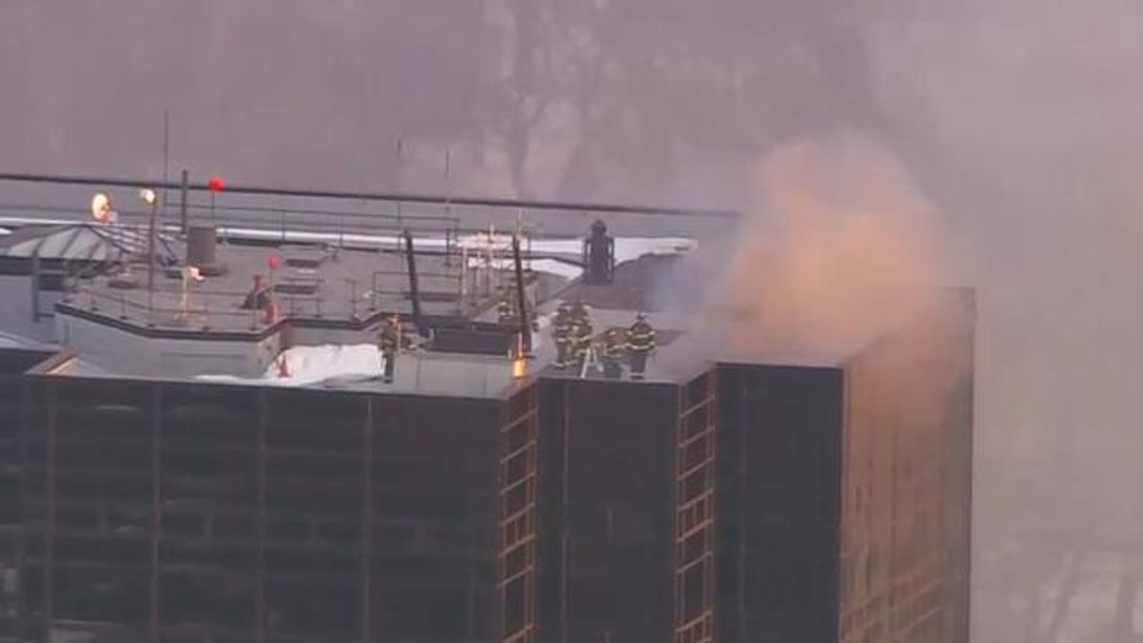 Firefighters respond to fire at Trump Tower
