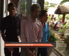 Kontraktor didakwa rogol anak tiri
