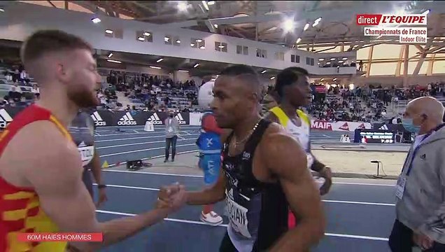 Wilhem Belocian conserve son titre sur le 60m haies - Athlé - ChF (H)