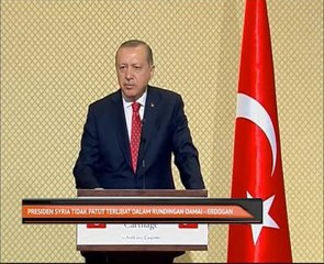 Presiden Syria tidak patut terlibat dalam rundingan damai - Erdogan