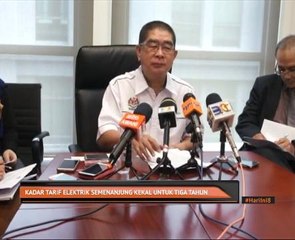 Kadar tarif elektrik semenanjung kekal untuk tiga tahun