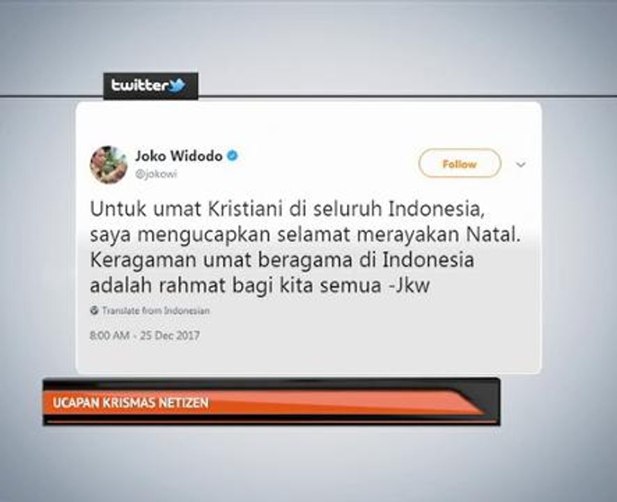 Ucapan Krismas netizen