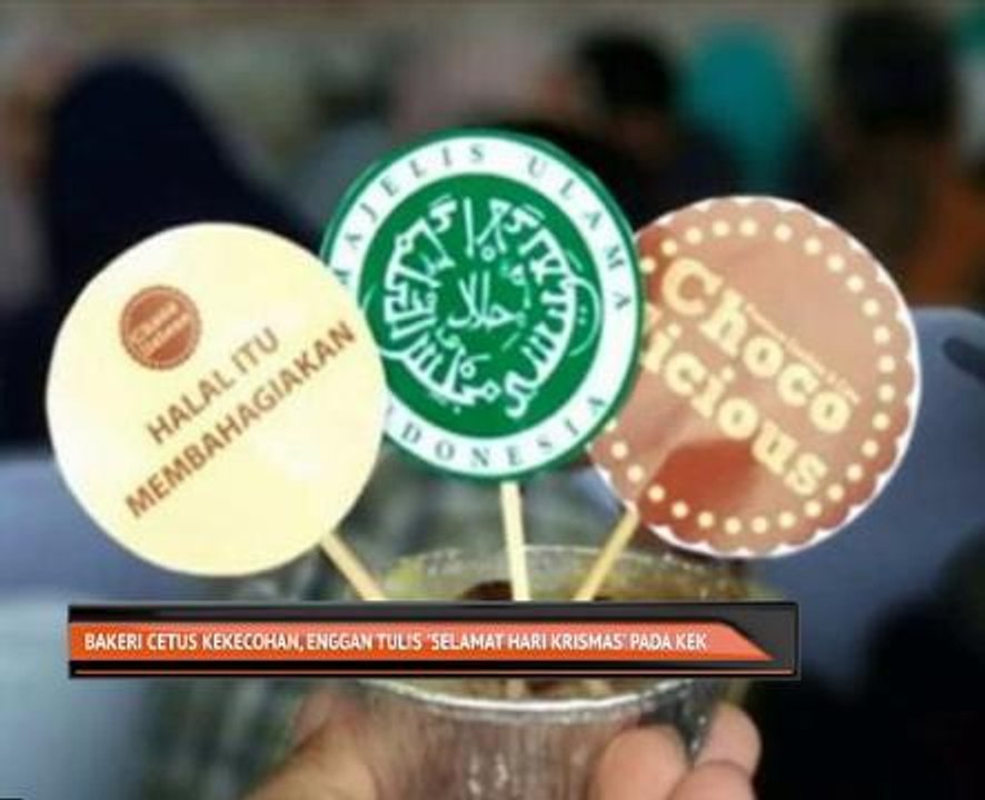 Bakeri cetus kekecohan, enggan tulis 'Selamat Hari Krismas' pada kek