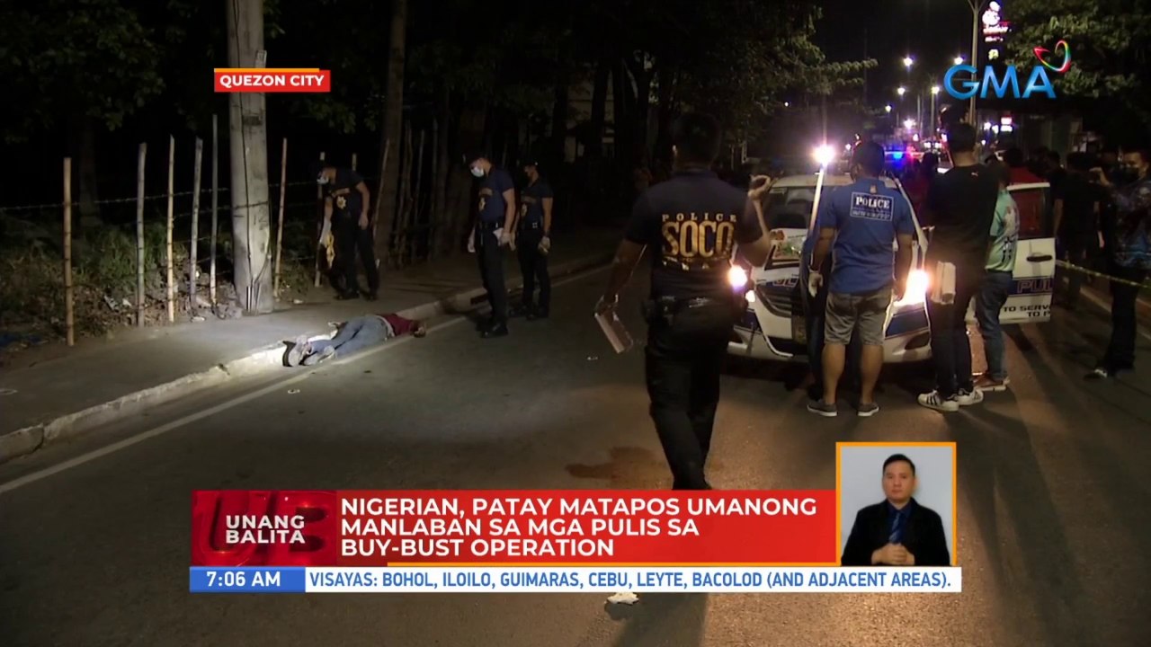 Nigerian, patay matapos umanong manlaban sa mga pulis sa buy-bust operation sa QC | UB