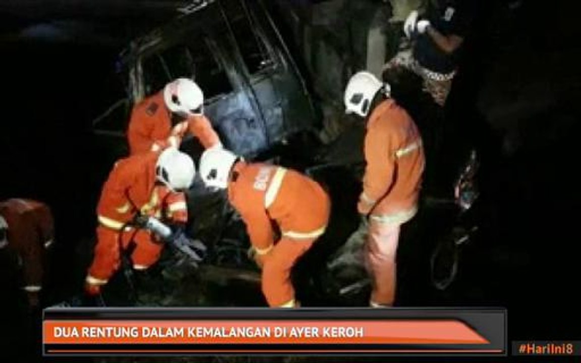 Dua rentung dalam kemalangan di Ayer Keroh